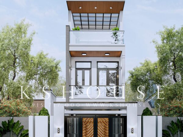 Nhà phố hiện đại 2 tầng 1 tum 4x20 ở Biên Hòa KS68