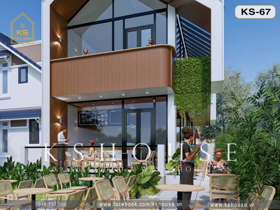 Mặt tiền quán cafe đẹp ở Bình Dương