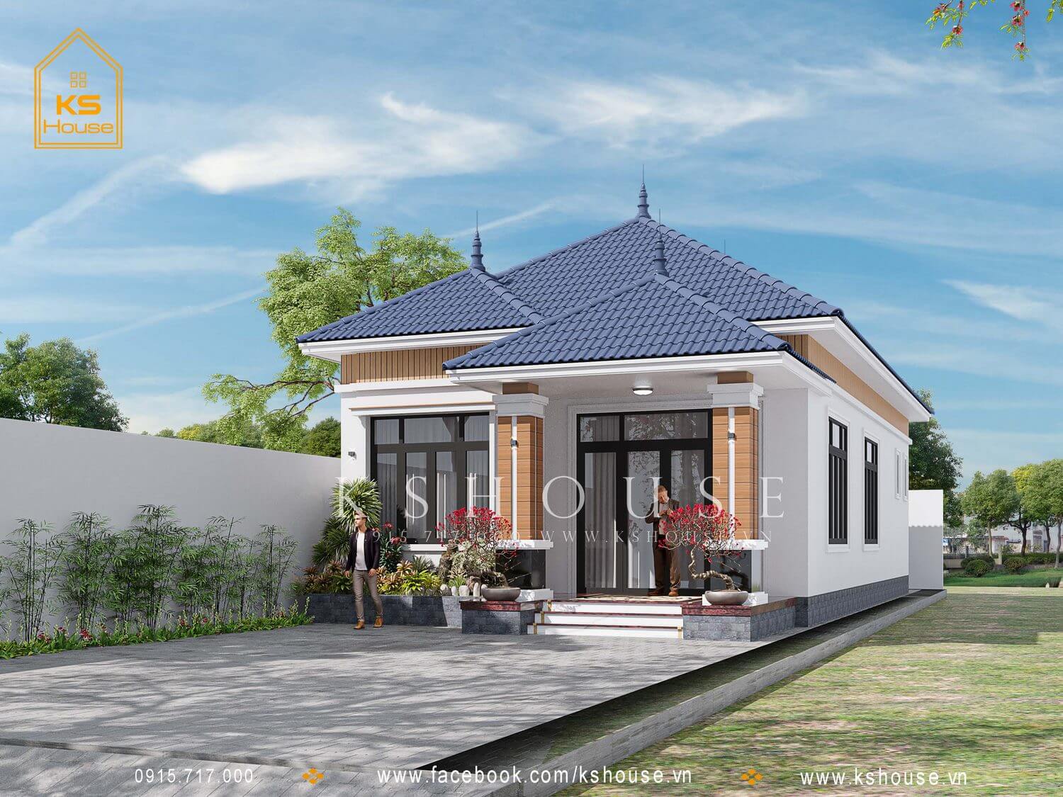 Thiết kế nhà Định Quán Đồng Nai, xây nhà trọn gói KS HOUSE
